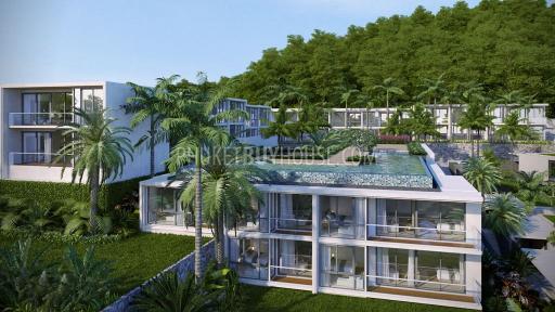 KAR5960: Sea View Pool Villa at New Project in Karon