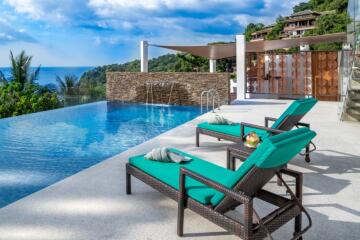 Luxurious seaview 6 bedrooms with private pool
