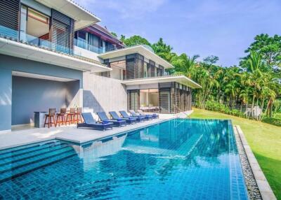 Impressive 4 bedrooms villa with beach front in Pa Khlok Thalang Phuket