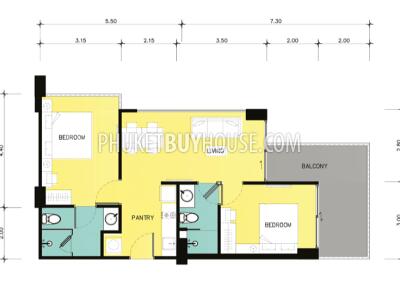 KAT5316: 2 bedroom apartment in Kata