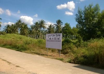 PHA5253: Land plot close to Natai Beach