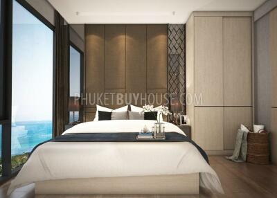SUR5214: One-bedroom Apartment with Jacuzzi in New Condo Close to Surin beach