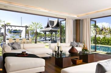 KKA4884: Royal Waterfront Pool Villa with Private 23m Yacht Berth