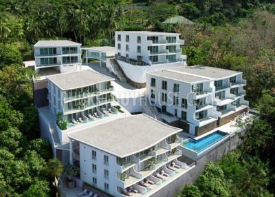 KAT4562: Apartment with Sea View 1.5 km from Kata Beach