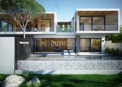 KAM4298: Brand New Luxury Sea View 3 Bedroom Villa in Kamala