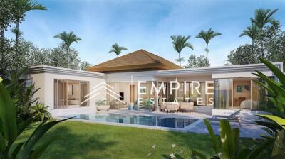 Stylish 3-bedroom with private pool villa near Laguna