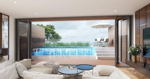 Luxury 3-bedroom apartments, with sea view in Bluepoint Condominiums project,Patong Beach