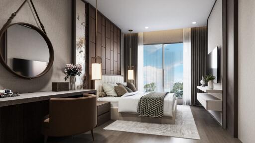 Luxury 3-bedroom apartments, with sea view in Bluepoint Condominiums project,Patong Beach