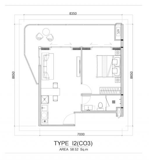 54 ตรม., 1 ห้องนอน, 1 ห้องน้ำ คอนโด ราคา ฿ 9,235,000