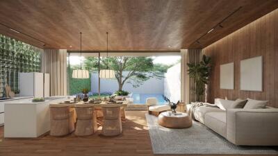 New Project Villa in Bang Tao: Japanese Style with Private Pool and Furnishings