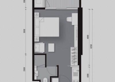 Studio Condo at The Lofts Ekkamai near BTS Ekkamai