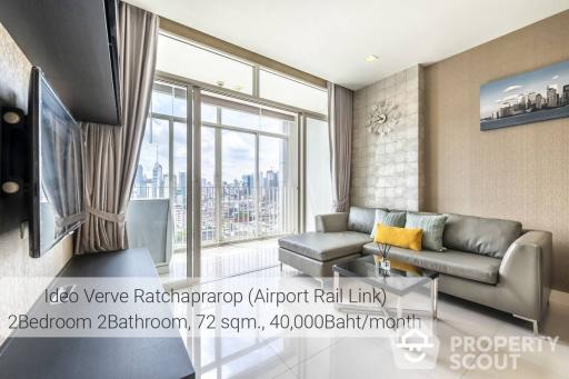 2-BR Condo at Ideo Verve Ratchaprarop near ARL Ratchaprarop