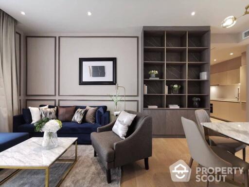 2-BR Condo at Magnolias Waterfront Residences near BTS Saphan Taksin (ID 512053)