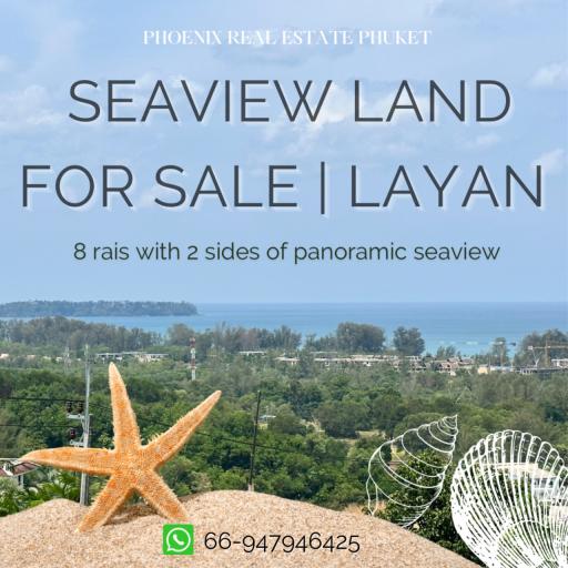 Super Prime Seaview Land in Layan Hills overlooking Bangtao beach and Layan beach
