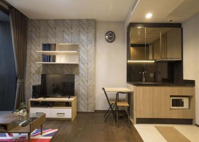 The beautifully presented unit comes in size 32 Sq.m., near BTS for rent and sale