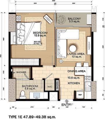 1-BR Condo at Circle Living Prototype New Petchburi near MRT Phetchaburi (ID 511600)