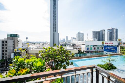 The corner two bedroom unit savouring pool view of the project and it is not far from BTS station