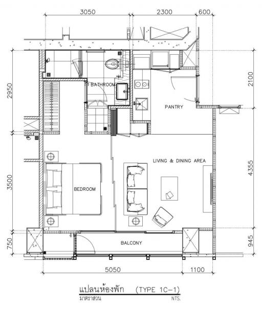 1-BR Condo at Beatniq Sukhumvit 32 near BTS Thong Lor