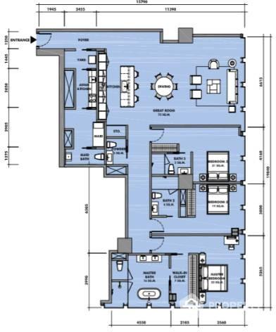 3-BR Condo at The Ritz-Carlton Residences, Bangkok near BTS Chong Nonsi