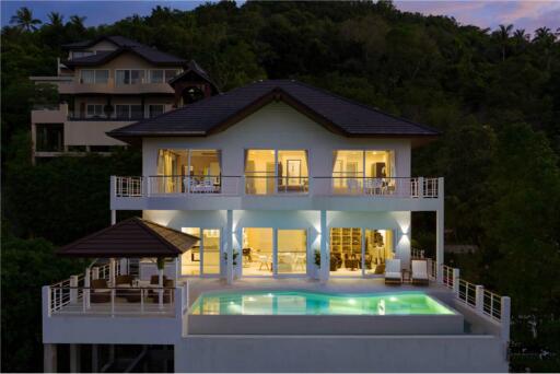 4 Bedroom Villa in Bophut, Koh Samui - Sea views from every Room