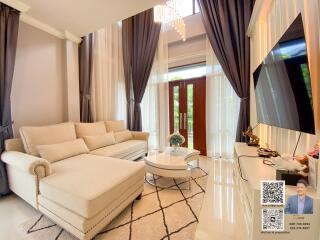 Luxury house for rent, fully decorated, with furniture in The City Bangna, KM.7 - near Mega Bangna