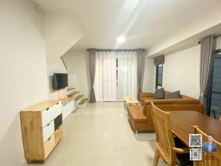 For rent: Townhouse with corner backyard, new house, near Mega Bangna, Bangna area