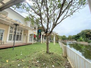 For sale the house in compound with lake at Laddawan Pinklao-Baromratchonnee