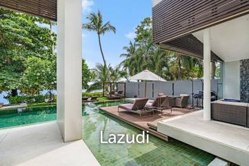 Beachfront Villa Situated on One of Samui