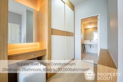 2-BR Condo at Supalai River Place Charoen Nakorn near BTS Krung Thon Buri (ID 362984)