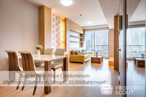 2-BR Condo at Supalai River Place Charoen Nakorn near BTS Krung Thon Buri (ID 362984)