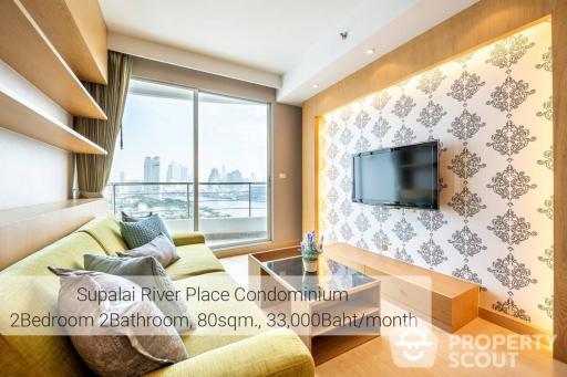 2-BR Condo at Supalai River Place Charoen Nakorn near BTS Krung Thon Buri (ID 362984)