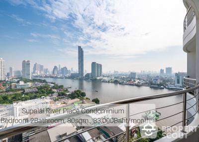 2-BR Condo at Supalai River Place Charoen Nakorn near BTS Krung Thon Buri (ID 362984)