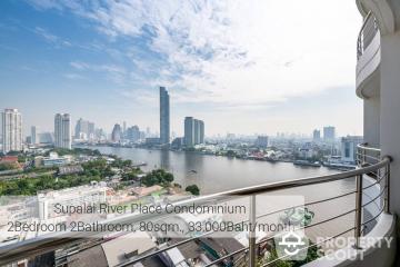 2-BR Condo at Supalai River Place Charoen Nakorn near BTS Krung Thon Buri (ID 362984)