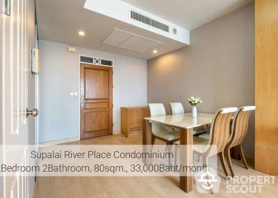 2-BR Condo at Supalai River Place Charoen Nakorn near BTS Krung Thon Buri (ID 362984)