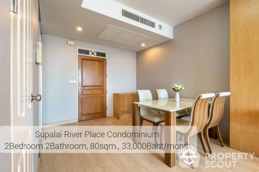 2-BR Condo at Supalai River Place Charoen Nakorn near BTS Krung Thon Buri (ID 362984)