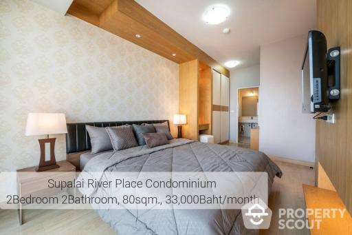 2-BR Condo at Supalai River Place Charoen Nakorn near BTS Krung Thon Buri (ID 362984)