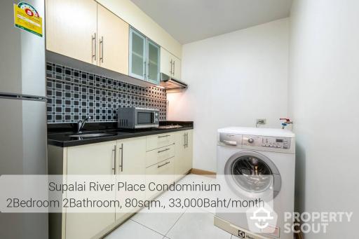 2-BR Condo at Supalai River Place Charoen Nakorn near BTS Krung Thon Buri (ID 362984)