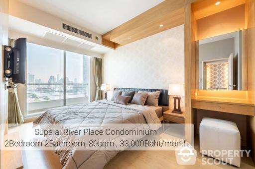 2-BR Condo at Supalai River Place Charoen Nakorn near BTS Krung Thon Buri (ID 362984)