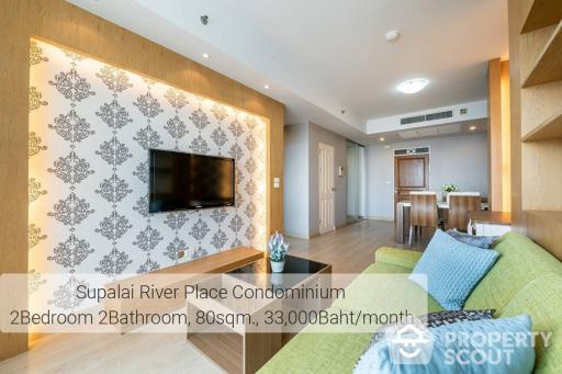 2-BR Condo at Supalai River Place Charoen Nakorn near BTS Krung Thon Buri (ID 362984)