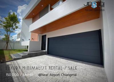 Luxury Minimalist Rental: 150,000 Baht/month ($4,500 USD/month)/ Sale 30,000,000