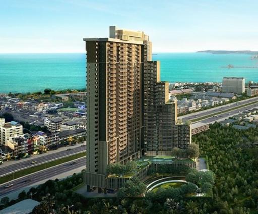 Sea view condo for sale, special price, Knightsbridge the ocean Sriracha, Sriracha, Chonburi