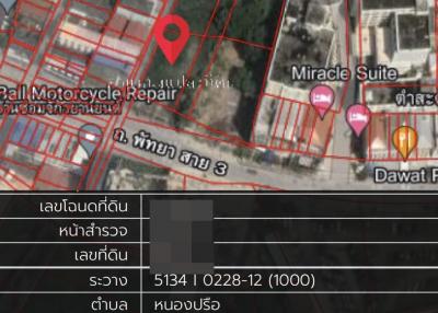 The land is on Pattaya Sai 3 Road.  Land 2-0 -47 Rai.