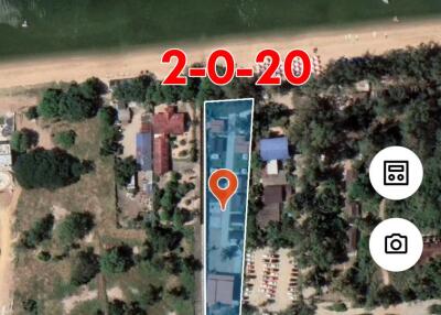 Land for sale on the beach, Na Jomtien 12, Sattahip, Chonburi.