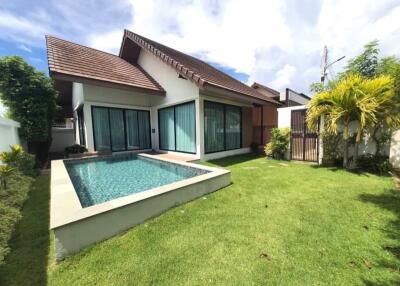 Pool Villa for sale, corner unit, quiet, suitable for housing, Huay Yai, Pattaya