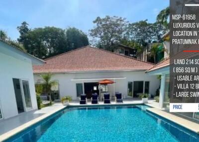 Luxurious villa on a prime location in the center of Pratumnak Hill