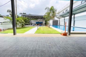 Urgent sale, house with rent, single house with swimming pool Nateekan Park View Near Mab Pachan Reservoir, Pattaya