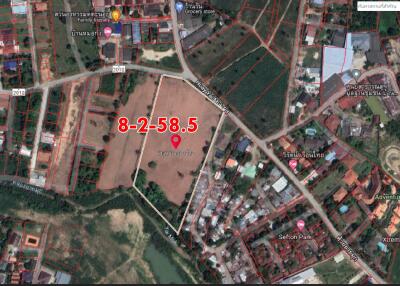 Beautiful plot of land for sale, Pong, Bang Lamung, Chonburi.