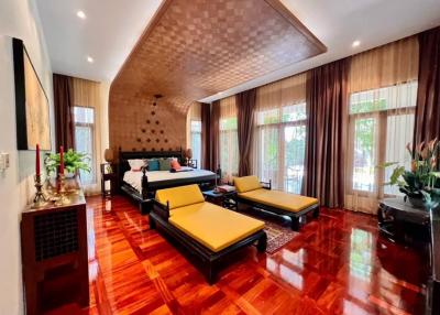 Bali style luxury house for sale with private boat parking, sea view, Na Jomtien, Pattaya.