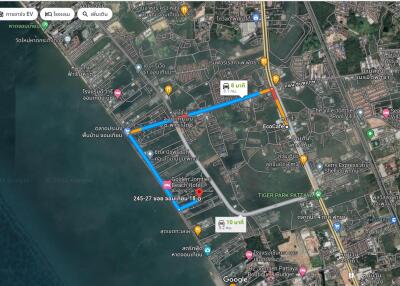 Land for sale near the sea, Jomtien, Pattaya.