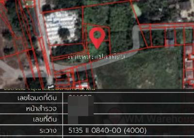 Land for sale near Sukhumvit Road, Bang Lamung, Chonburi.